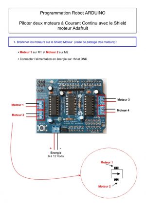 fiche tuto adafruit shield motor-old